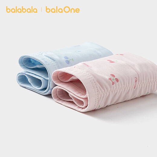 Bala Bala One girls underwear cotton children's triangle shorts medium and large children without clip PP2 menstrual pants red and blue tone 00368 160