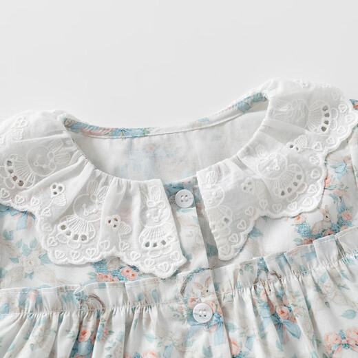 Fanhunting Girls' Shirts Spring 2026 New Style Children's Shirts Little Girls Versatile Baby Tops Spring and Autumn Colors 100 cm