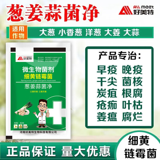 Onion, Ginger and Garlic Bacteria Cleansing Special Dry Tip Yellow Leaf Fast Green Agricultural Microbial Inoculum against Disease, Rust and Botrytis Botrytis Onion, Ginger and Garlic Bacteria Cleansing 25g*10 Bags