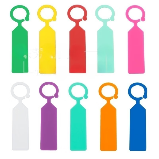 Etiqueta de jardinería hebilla de anillo plástico grueso impermeable plántula flor uva sandía árbol frutal planta variedad etiqueta naranja (100 fotos)