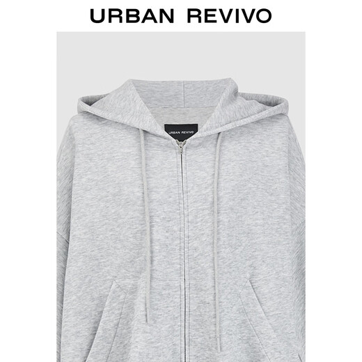 UR2025 Herbst neue Frauenkleidung Moderne neutrale, lockere Kapuze -Kordeljacke UWM150096