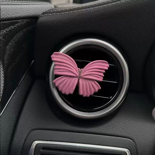 Yusenyi high-end car air conditioner air outlet aromatherapy car Phalaenopsis perfume butterfly light fragrance high-end ornaments new car gift striped west rose red butterfly air outlet free fragrance 1 bottle 1g