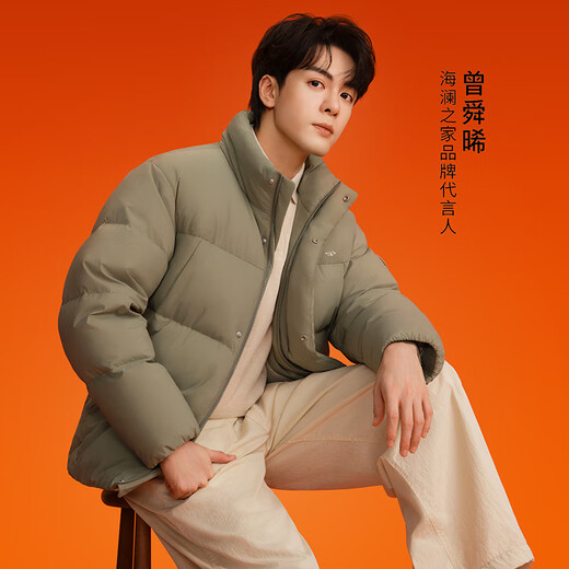 Recommended by the Chairman of Heilan House (HLA) 005 Down Jacket for Men Same Style as Zeng Shunxi Aurora 95 Down Jacket for Men Black 10 L 175/92A Recommended 140-160 Jin Jin is equal to 0.5 kg