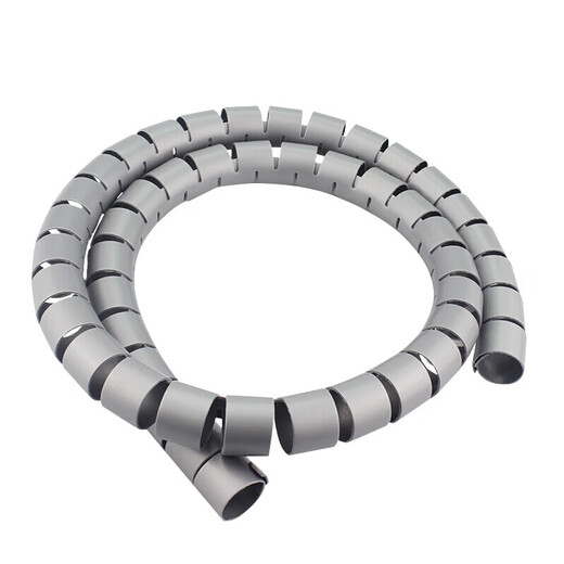 电脑工具主机线缆收纳/理线器包线管束线管26MM医疗设备线缆保护防宠物撕咬 可裁剪长度使用 银色 5米长 26mm直径【送1个理线夹】