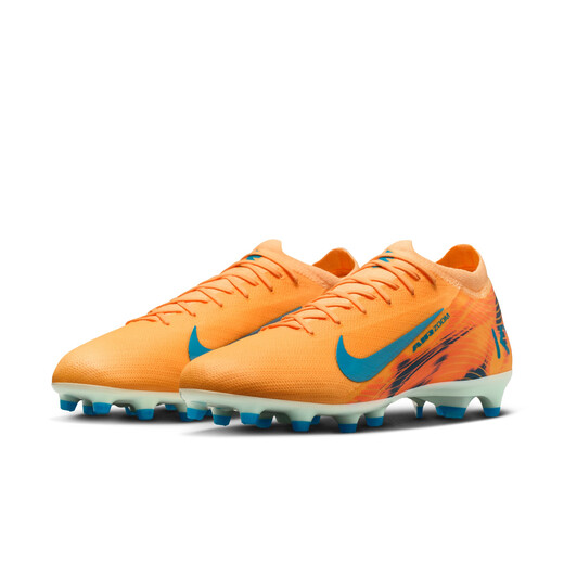 Nike Mercurial Series Mbappe Men's Low-top AG Football Shoes Winter NIKE VAPOR 16 PRO FQ8690 801 Light Melon Orange/Peacock Blue/Igloo Blue 41