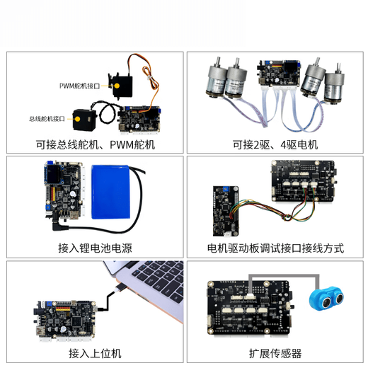 Lingle TS100L crawler type off-road shock-absorbing car ROS robot open source development platform unmanned vehicle chassis model customized model single chassis with electronic control + robotic arm version 11-wire Hall encoder