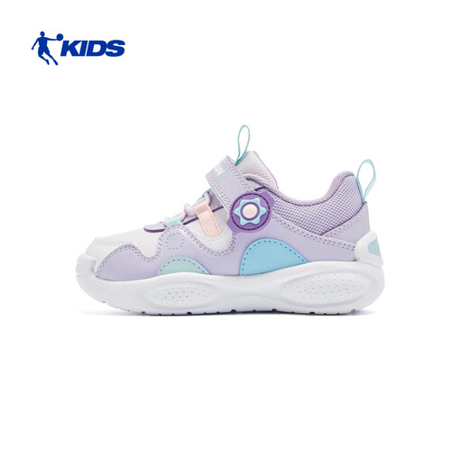 Jordan running shoes for baby girls and toddlers, winter toddler sports shoes, leather children's shoes, Steam Purple/Light Transparent Purple 26