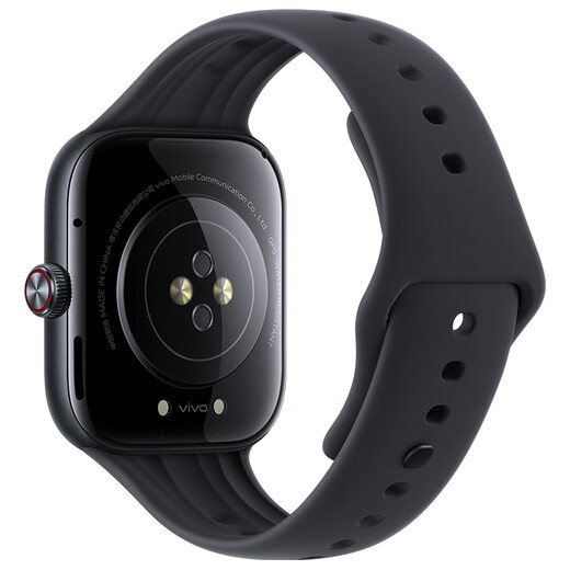 vivo WATCH GT 蓝牙版 夏夜黑软胶智能手表 蓝河操作系统AI体验超长续航 健康监测情人节礼物送男生