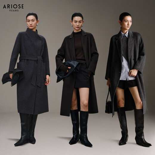 Enos Yashi Shopping Mall Same Style 2025 Winter New Commuting Modern High Waist A-Line Shorts Casual Pants Women 41023022 Black S