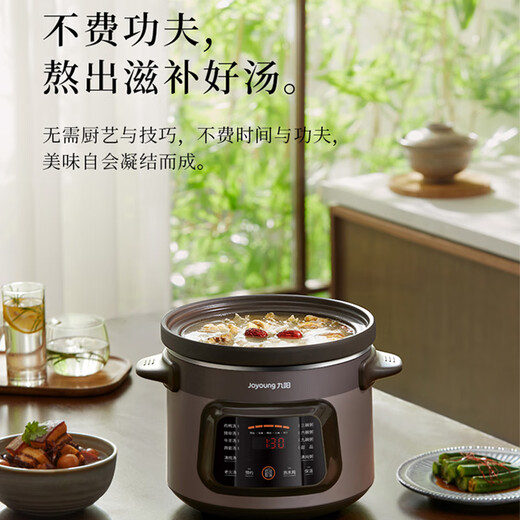 Joyoung quick-stewing electric stew pot, electric casserole, electric stew pot, soup pot, multi-functional pot, purple casserole, baby stew pot, large capacity 5L bird's nest porridge electric cooker GD505