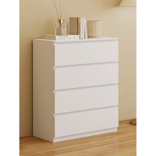 Fat Donglai made the same style of drawer cabinets, five household storage lockers, iron bedside entryway storage cabinets, bedside drawer cabinets, white 400MM six-drawer combination cabinets
