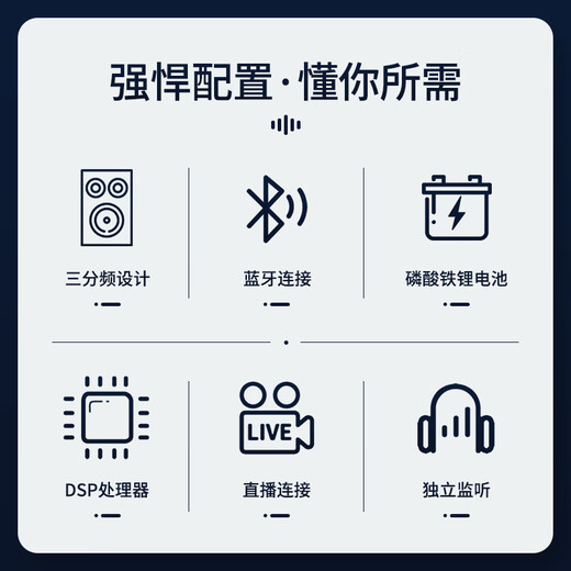 Xianke square dance audio outdoor 15-inch high-power mobile trolley speaker wireless Bluetooth high-volume karaoke special portable with dual microphones long-life version 806 professional stage covering 2000 square meters