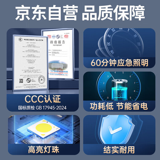 Zhunhang fire emergency sign light 2025 new national standard LED safety exit lighting evacuation indicator light single side left