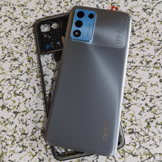 OPPOk9s battery cover new mobile phone original back cover middle frame fingerprint button screen frame motherboard cover xk9s k9s black back cover + middle frame