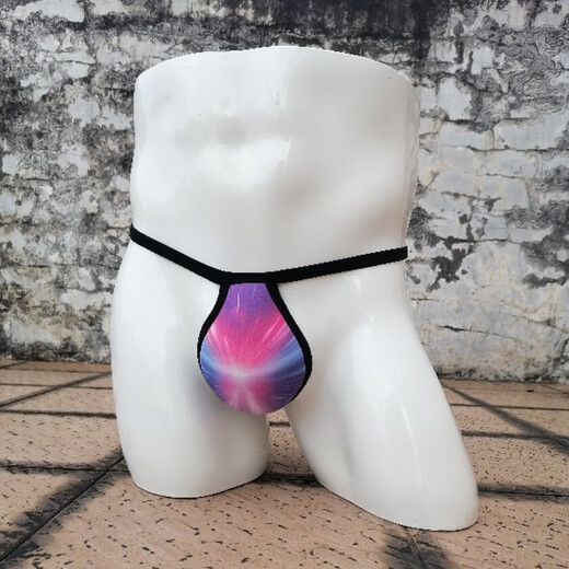 Sexy men's thong, men's T-string underwear, men's underwear with cup, large swimming trunks, pads, crotch protection, naked sleeping artifact 01 style - sexy and interesting underwear, one size fits all, recommended 130-170 Jin Jin equals 0.5 kg