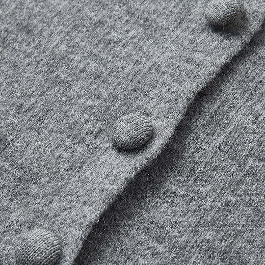 Xiangying gray temperament sweater suit skirt for women 2025 winter new French sweater half-length skirt two-piece suit S