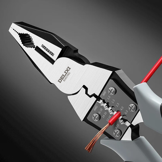 Delixi multifunctional wire pliers vise pointed nose pliers oblique nose pliers diagonal nose pliers special electrician wire pulling and cutting pliers