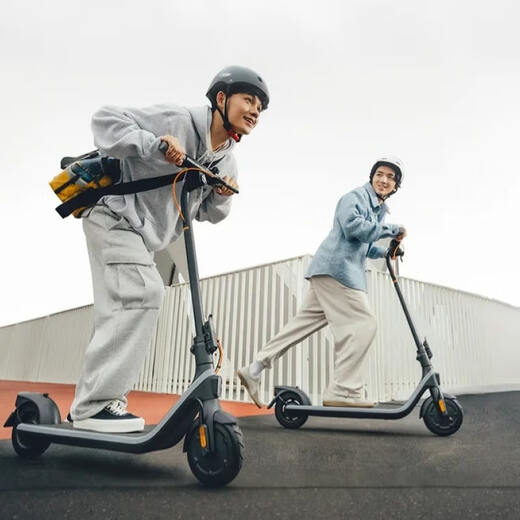 Ninebot Electric Scooter E2 Black Adult Two-Wheeled Portable Electric Scooter Foldable Safety Protection Large Screen Instrument Student Campus