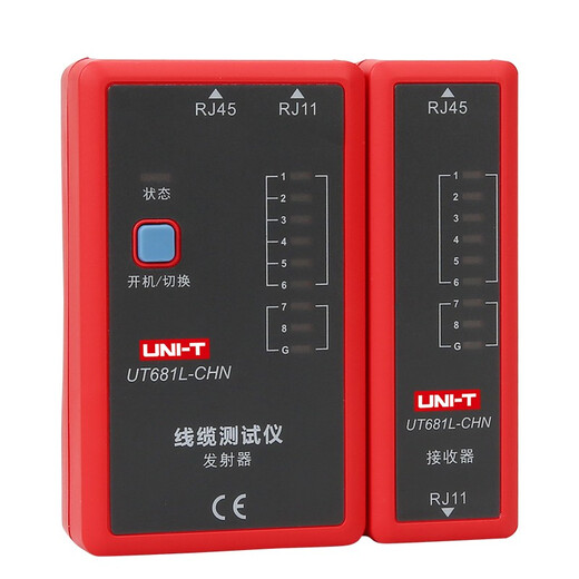 UNI-T Draht-Tester-Netzwerk-Kabel-Tester Telefonkabel-Netzwerkkabel zum Verabel der Tester UT681-Kabelprüfer UT681L Telefonkabel-Kabelkabel-Kabel-Test