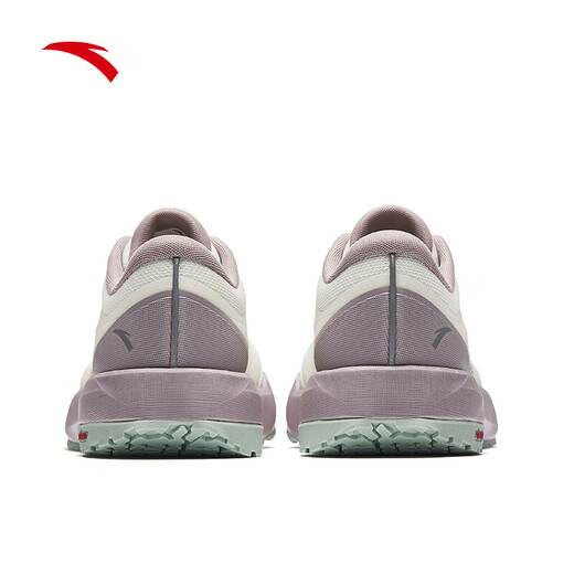 ANTA Weatherproof | Women's 25th Autumn and Winter Running Shoes New Outdoor Comfortable Shock-Absorbing Training Shoes Ivory White/Magic Carpet Gray-3 37.5 (Female 6.5)