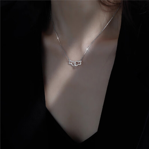 Pt950 platinum necklace for women, I will have you for the rest of my life, diamond clavicle chain, Xia 520, as a Chinese Valentine's Day gift for my girlfriend, Platinum necklace for the rest of my life, I will have you.