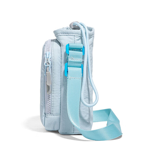 Light blue mobile phone bag, male and female student water bottle bag, outdoor sports portable crossbody bag, travel water cup, shoulder bag, small bag, light blue