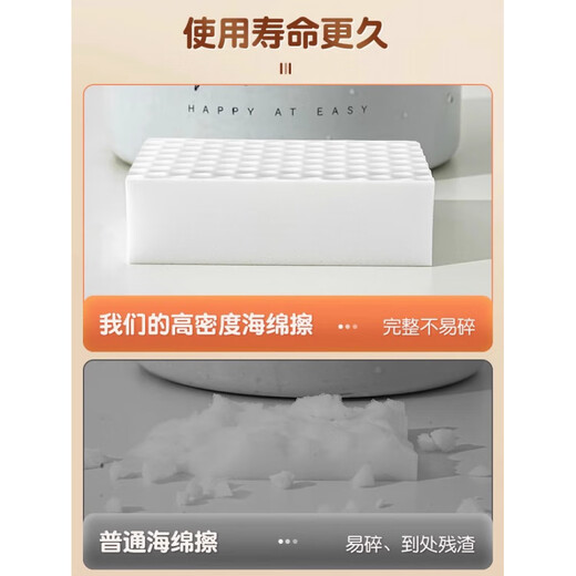 JCZS Japan's new magic wipe decontamination nano sponge high-density kitchen cleaning dishwashing cup sponge block durable 1 (8 times high density Japan's new upgrade