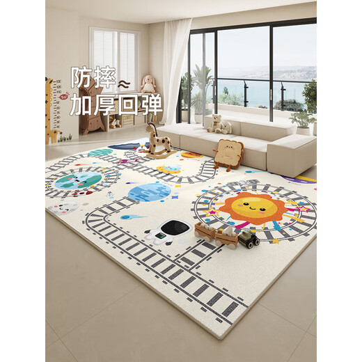 Xiaomi Noble Mifen Home Carpet Living Room 2025 Новый умываемый резиновый детский коврик по полу против пах