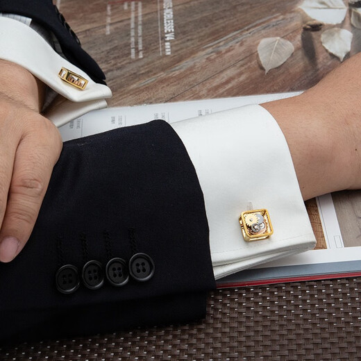 Nosskiss High-End-Hemd Manschette Link Ausrüstung Ärmeln Nagel Männer Manschuppen Nagel Hemd Button Geburtstag Geschenkmethode Geburtstag Geschenk Golden