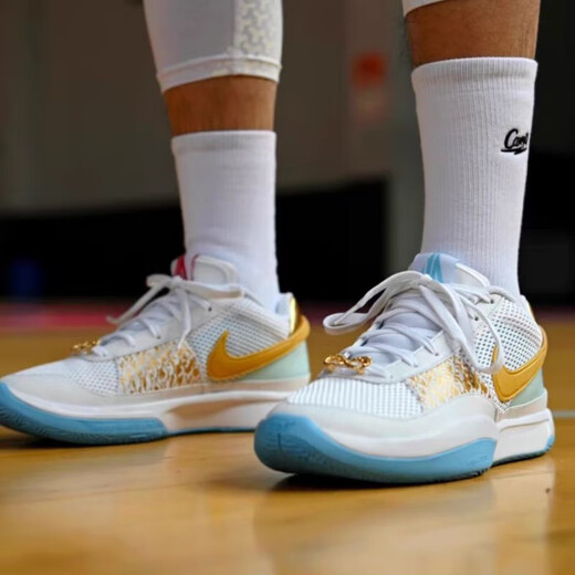 AJNIKER AIR Putian Purehara Morant first-generation basketball shoes JA1 air-cushion boots wear-resistant, non-slip, shock-absorbing and breathable JA1-built-in air cushion-Purple Orange 41