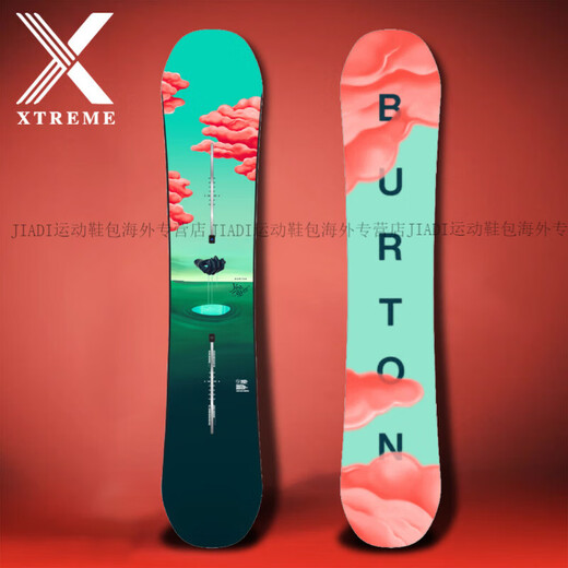 BURTON Snowboard 25 New Snowboard Men's and Women's All-Around Freestyle Series All-Around Board Official Authentic Mirror Black Snake (Limited Edition) 135cm