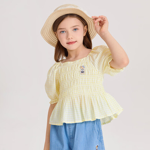 PawinPaw Cartoon Bear Girls Fashion Casual Shirt PCBAE2421M Blue 140