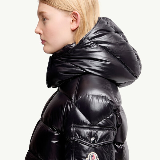 Moncler Maire Women's Hooded Short Down Jacket - Black M (2)