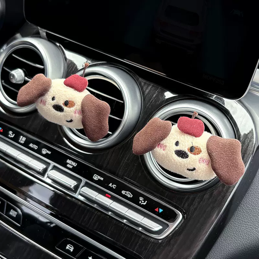 Yusenyi Car Aromatherapy Car Interior Decoration Cute Cartoon Puppy Perfume Clip Car Air Conditioner Air Vent Decoration 1 Air Outlet Aromatherapy (Kitten in the Hat) 1 Air Outlet Aromatherapy (Kitten in the Hat) 1 1g 1 bottle