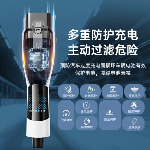 Lingli Power Charging Gun Car Charging Portable 3.5KW New Energy Electric Vehicle Charger is suitable for BYD Qianjie Aian Ideal Changan Xpeng Wuling Geely Xiaomi su7