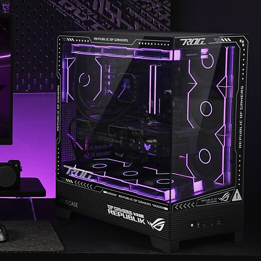 ASUS (ASUS) ASUS rog family bucket AMD Ryzen R7 9800X3D barebone game console 9700X ASUS complete machine without graphics card computer host diy assembly computer 7800X3D barebone + 32G丨Configuration three