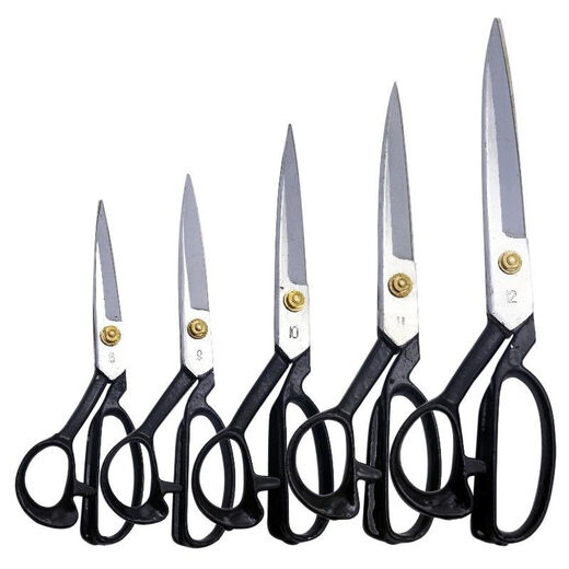 Timvada Garment Scissors Tailoring Scissors Sewing Scissors 12-inch Black Blade Garment Scissors 305mm