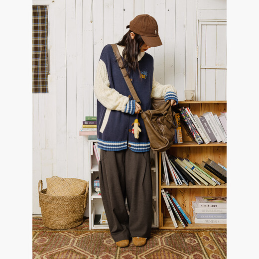 OCTOPUSME Octopus Home 10/20 New at 20:00 LOGO fabric knitted baseball uniform blue and white color matching S