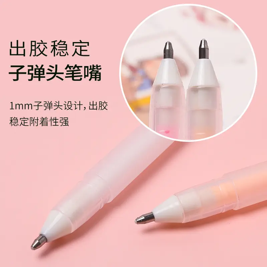 Dot dot glue pen type pen-shaped liquid glue handbag double-sided adhesive decorative pen type dot dot glue quick-drying girl heart jewelry accessories dot dot glue pen-random color-1 piece