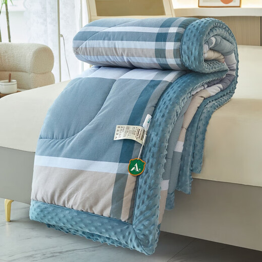 New 100% cotton beanie quilt machine washable spring and autumn quilt winter quilt summer quilt air-conditioned quilt double dormitory quilt core own style comfortable and soft 180x220cm5Jin Jin equals 0.5kg spring and autumn quilt