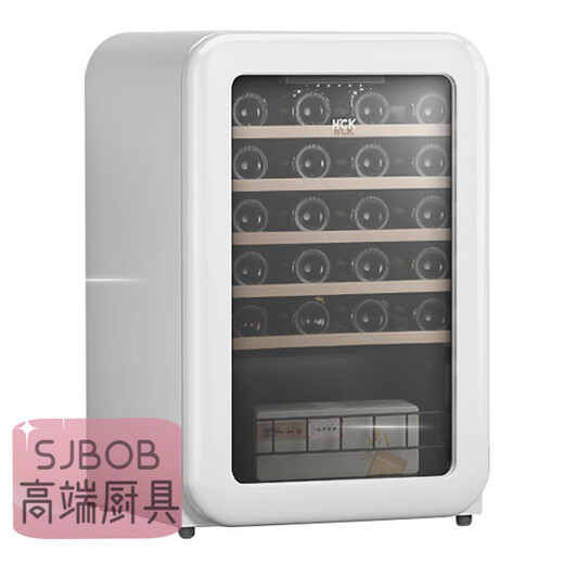 SJBOB Japan imported quality high-end red wine cabinet retro red wine cabinet constant temperature and humidity household small embedded ice bar ice black