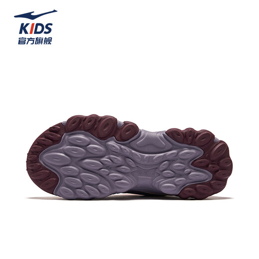 鸿星尔克（ERKE）童鞋男女童休闲鞋儿童中大童缓震保暖运动鞋神秘紫/雾粉/粉刷灰36