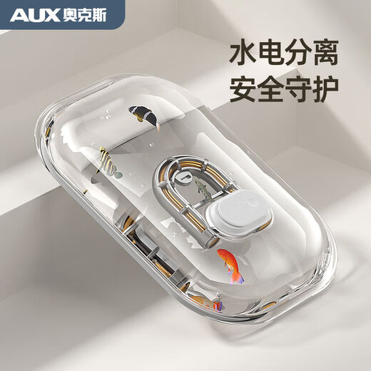 Oaks rechargeable hot water bottle explosion-proof hand warmer for girls warm plush hot water bottle peacock green basic model extra thickening/skin-friendly velvet