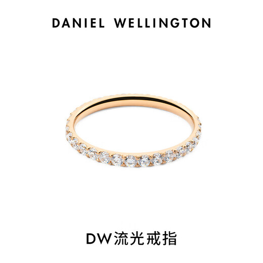Daniel Wellington DW Ring 2025 New Streamer Series Ring Birthday Anniversary Gift for Girlfriend or Boyfriend Rose Gold No. 50 DW00401603
