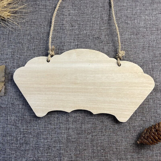 Creative solid wood listing kindergarten plantation sign blank hand-painted wooden sign tree logo door sign custom carved sign 24*12 cm style 1