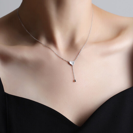 Ming brand jewelry platinum necklace Pt950 platinum Fulu connected chain BFR0170 platinum necklace about 42+3 cm about 3.44 grams