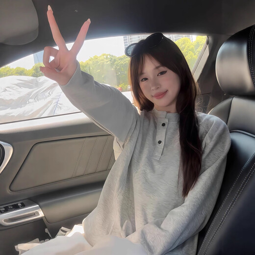 Light gray American Henry collar sweatshirt for men, spring and autumn high-end polo shirt, long-sleeved T-shirt with base layer, light gray M