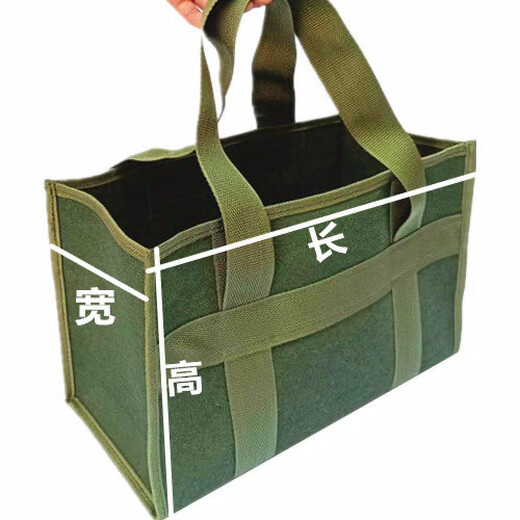 Complete portable tool bag, hand tool storage bag, car insurance thickened tool bag bag, canvas electrician repair handbag, small heightened handbag, length 29, width 17, height 29