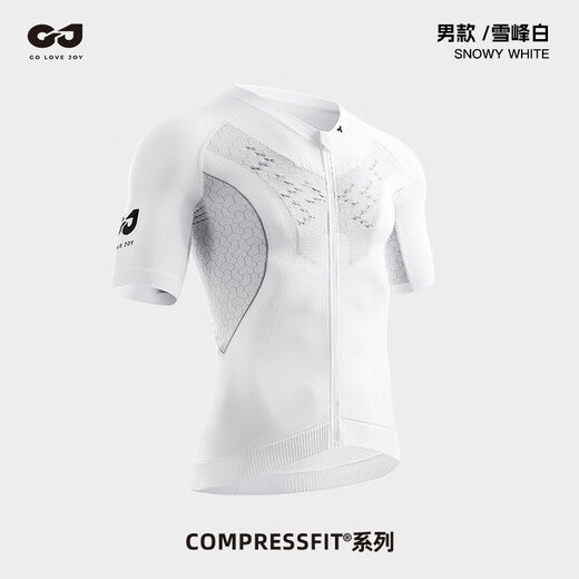 GOLOVEJOY Gao Lejie sports T-shirt professional quick-drying cycling suit for men and women short-sleeved suit shorts road cycling top men's top Xuefeng white M