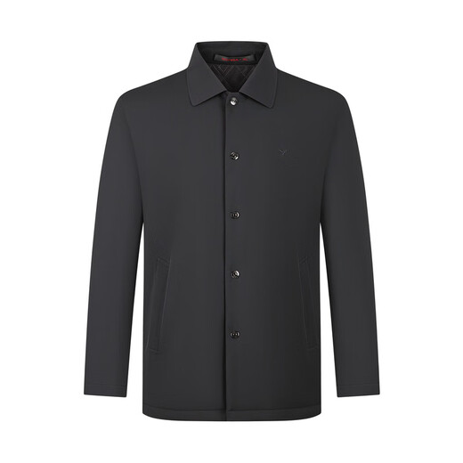 SEVEN seamless technology cotton coat autumn and winter mid-length fashion casual young and middle-aged winter warm jacket men's black M